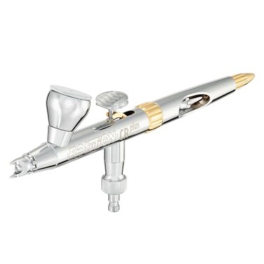 HarderSteenbeck Harder Steenbeck Airbrush Evolution 2024 CRplus GermanEngineered Dual Action Painting Set with Gravity Feed 028mm SelfCentering Nozzle 2ml Paint Cup 121231
