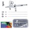 Master Airbrush G444SET High Precision Detail Control DualAction Gravity Feed Airbrush Professional Set and Includes ARC Link Card