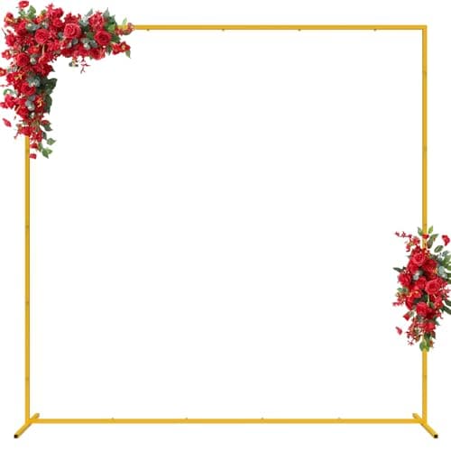 fomcet Fomcet Wedding Arch 6 6ft X 6 6ft Square Backdrop Stand