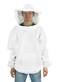 VIVO Professional White Extra Large Beekeeping Suit Jacket Pull Over Smock with Veil BEEV105XL