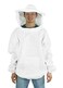 VIVO Professional White Extra Large Beekeeping Suit Jacket Pull Over Smock with Veil BEEV105XL