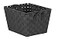 Home Basics MultiPurpose Medium Woven Strap Open Bin Basket with Handles Black