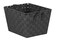 Home Basics MultiPurpose Medium Woven Strap Open Bin Basket with Handles Black
