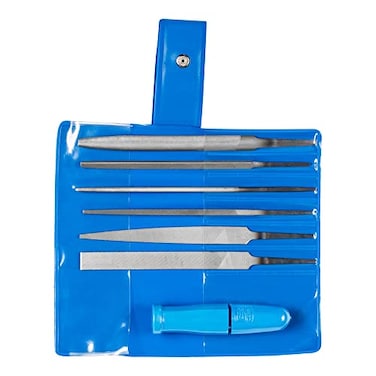 PFERD 4 Key File Set 265 A 6Piece Second Cut Includes QuickMounting Handle for Delicate and Light Filing Tasks Part 17009