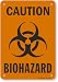 SmartSign Caution Biohazard Sign 7 x 10 Aluminum