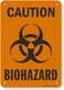 SmartSign Caution Biohazard Sign 7 x 10 Aluminum