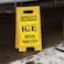 SmartSign Caution Ice Watch Your Step Folding Floor Sign 25 x 12 Plastic