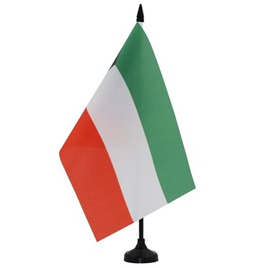 AZ FLAG Kuwait Table Flag 5 x 8 Kuwaiti Desk Flag 21 x 14 cm Black plastic stick and base