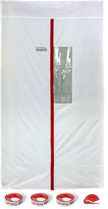 ZIPWALL ZDMPK4 Magnetic Door Kit 4 Pack White