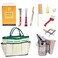 BeeCastle 9 Pcs Beekeeping Tools Kit with Organizer Tote for Beekeepers Necessary Beekeeping Supplies Bee Keeping Starter Kit Includes Bee Smoker Kit and Beehive Tools