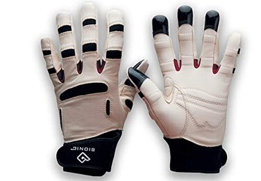 Bionic Womens ReliefGrip Gardening Premium Leather Gloves Large