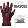 Bionic Mens Tough Pro with Natural Fit Premium Leather Work Gloves Large Brown