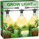 Briignite Hanging Grow Light 3 LED Full Spectrum Grow Lights with 886ft Power Cord Replaceable Bulbs E26 Base Linkable Hanging Plant Light 300W Equivalent