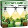 Briignite Hanging Grow Light 3 LED Full Spectrum Grow Lights with 886ft Power Cord Replaceable Bulbs E26 Base Linkable Hanging Plant Light 300W Equivalent