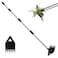 PIMEKOY Weed Puller Tool with Long Handle Hoe Garden Tool Weeding Rake Combo for Uprooting Garden Hoe Weed Remover Manual Hand Weeder for Yard Flower BedBlack