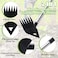 PIMEKOY Weed Puller Tool with Long Handle Hoe Garden Tool Weeding Rake Combo for Uprooting Garden Hoe Weed Remover Manual Hand Weeder for Yard Flower BedBlack