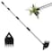 PIMEKOY Weed Puller Tool with Long Handle Hoe Garden Tool Weeding Rake Combo for Uprooting Garden Hoe Weed Remover Manual Hand Weeder for Yard Flower BedBlack