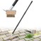 DEROFIT Crack Weeder Moss Remover Brush with 45 inch HandleManual Crevice Weeding Tool Stand Weed Puller Grout Brush for DeckPatioSidewalk WalkwayDriveway PavingCrevice Cleaning Tool
