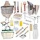 MayBee Beekeeping Supplies Bee Keeper Starting Kit 24 Pcs Beekeeping Tool Kit Bee Smoker Kit Including Beehive ToolsUncapping Tool and Beekeeping Veil