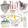 MayBee Beekeeping Supplies Bee Keeper Starting Kit 24 Pcs Beekeeping Tool Kit Bee Smoker Kit Including Beehive ToolsUncapping Tool and Beekeeping Veil