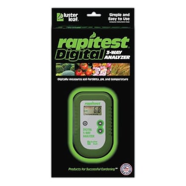 Luster Leaf Fertility and Temperature Rapitest 1835 Digital 3 Way Analyzer for Soil pH