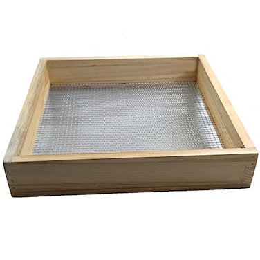 CaOJing Cedar Garden Sifter MultiPurpose Soil Screen Hand Held for Compost Dirt and Potting Soil 1496in