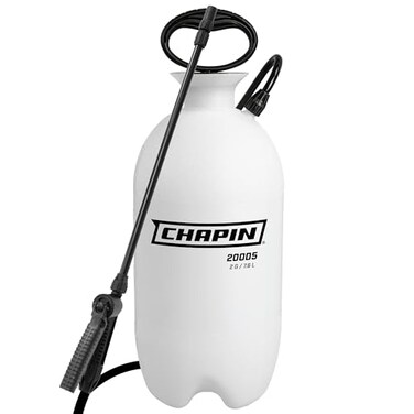 Chapin International Chapin 20005 Pump Sprayer 2Gallon Lawn Garden Translucent Poly Tank FunnelTop SureSpray Adjustable Cone Nozzle 34 Hose for Fertilizer Weed Pest Application