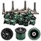 Honoson 16 Pcs Variable Arc Nozzle Radius High Efficiency Replacement Pop up Sprinkler Heads Compatible with Rainbird Hunter Orbit Popup Sprinklers 12 VanBlack