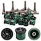 Honoson 16 Pcs Variable Arc Nozzle Radius High Efficiency Replacement Pop up Sprinkler Heads Compatible with Rainbird Hunter Orbit Popup Sprinklers 12 VanBlack