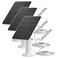 WININMETA Solar Panel Charger Compatible with Eufycam 33C2C2C ProE40E2022 ProEL20L40SoloSoloCam Spotlight 5W Solar Panel for Eufy Camera Micro USB USBC Port 98ft Cable P65 Waterproof 3 Pack