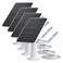 WININMETA Solar Panel Charger Compatible with Eufycam 33C2C2C ProE40E2022 ProEL20L40SoloSoloCam Spotlight 5W Solar Panel for Eufy Camera Micro USB USBC Port 98ft Cable P65 Waterproof 4 Pack