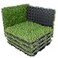 XLX TURF Interlocking Fake Grass Tiles 12 X 12 Inch Selfdraining Artificial Grass Squares for Patio Balcony U Shape Buckle System 6 Pack