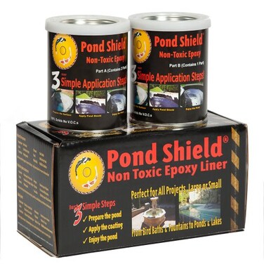 Pond Shield Pond Armor SKUBLACKQTR Non Toxic Epoxy Paint 15Quart Black