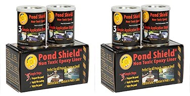 Pond Armor SKUBLACKQT2P Black Pond Shield 15 Quart kit 2 Pack NonToxic epoxy Coating