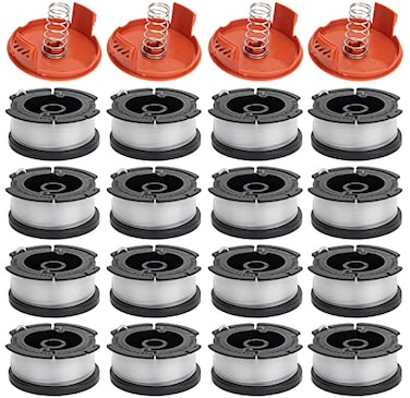 CMOOD AF100 Replacement Spool AF100 Spool Compatible with Black and Decker AF1003ZP AF100BKP Weed Eater String 30ft 0065 fits GH900 GH600 GH610 String Trimmer Spool 16 Spool 4 Cap4 Spring