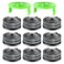 Chway 11 Pcs Dual Line String Trimmers Spools Compatible with Greenworks Model 2101602 2101602A STBA40B210 BST4000 0065 Line Replacement Spool 2900719 and Spool Cap Cover9 Spools 2 Caps