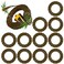 Chway 080 DWO1DT802 PreCut Replacement String Timmer Lines Compatible with DEWALT Weed Eater Square Twisted Weed Wacker String 14ft Per Roll Heavy Duty String 12 Rolls Total Length 168 ft