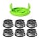 Greenworks 0065 Dual Line AutoFeed String Trimmer Spools 6Pack Replacement Spool Cover