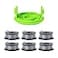 Greenworks 0065 Single Line AutoFeed String Trimmer Spools 6Pack Replacement Spool Cover