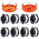 GOSDENG 10 Pack Weed Eater String Compatible with BlackDecker AF100 0065 Weed Wacker String Refill 240ft Automatic Feed String Trimmer Replacement Spool Line for BlackDecker8 Spool2 Cap2 Spring