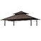 MASTERCANOPY Grill Gazebo Replacement Canopy Top for Model LGG001PSTF Brown
