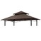 MASTERCANOPY Grill Gazebo Replacement Canopy Top for Model LGG001PSTF Brown