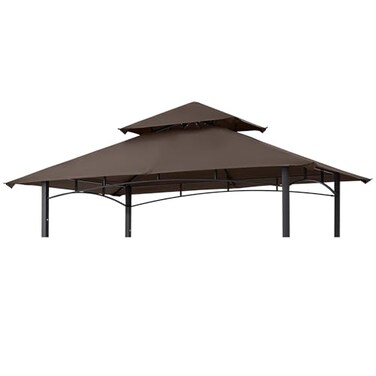 MASTERCANOPY Grill Gazebo Replacement Canopy Top for Model LGG001PSTF Brown