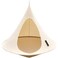 Vivere All Weather Polyester and Cotton Double Hammock Cacoon Natural White