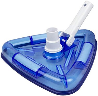 Poolmaster 27514 Clear View Transparent Weighted Triangle Vinyl Liner Swimming Pool Vacuum Blue