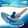U.S. Pool Supply US Pool Supply Flexible Triangular Pool Vacuum Head with Swivel Connection and MultiDirectional Fishtail EZ Clip Handle Connects to Standard 112 114 Vacuum Hose 114 Poles