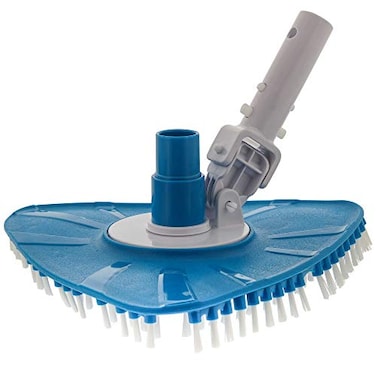 U.S. Pool Supply US Pool Supply Flexible Triangular Pool Vacuum Head with Swivel Connection and MultiDirectional Fishtail EZ Clip Handle Connects to Standard 112 114 Vacuum Hose 114 Poles