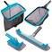 Sepetrel Deluxe Swimming Pool Cleaning Kit Including 2 Brush Heads 2 Pool Skimmer NetsNO Pole