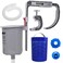 SWIMLINE HYDROTOOLS Wall Mounted Hanging Above Ground Pool Surface Skimmer Kit Cleans Automatically Attach To Inflatable Collars Tubular Metal Frame Pools Maintenance Cleaner Floating Debris