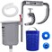SWIMLINE HYDROTOOLS Wall Mounted Hanging Above Ground Pool Surface Skimmer Kit Cleans Automatically Attach To Inflatable Collars Tubular Metal Frame Pools Maintenance Cleaner Floating Debris